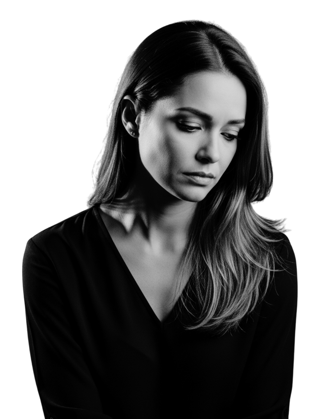 Mulher pensativa
